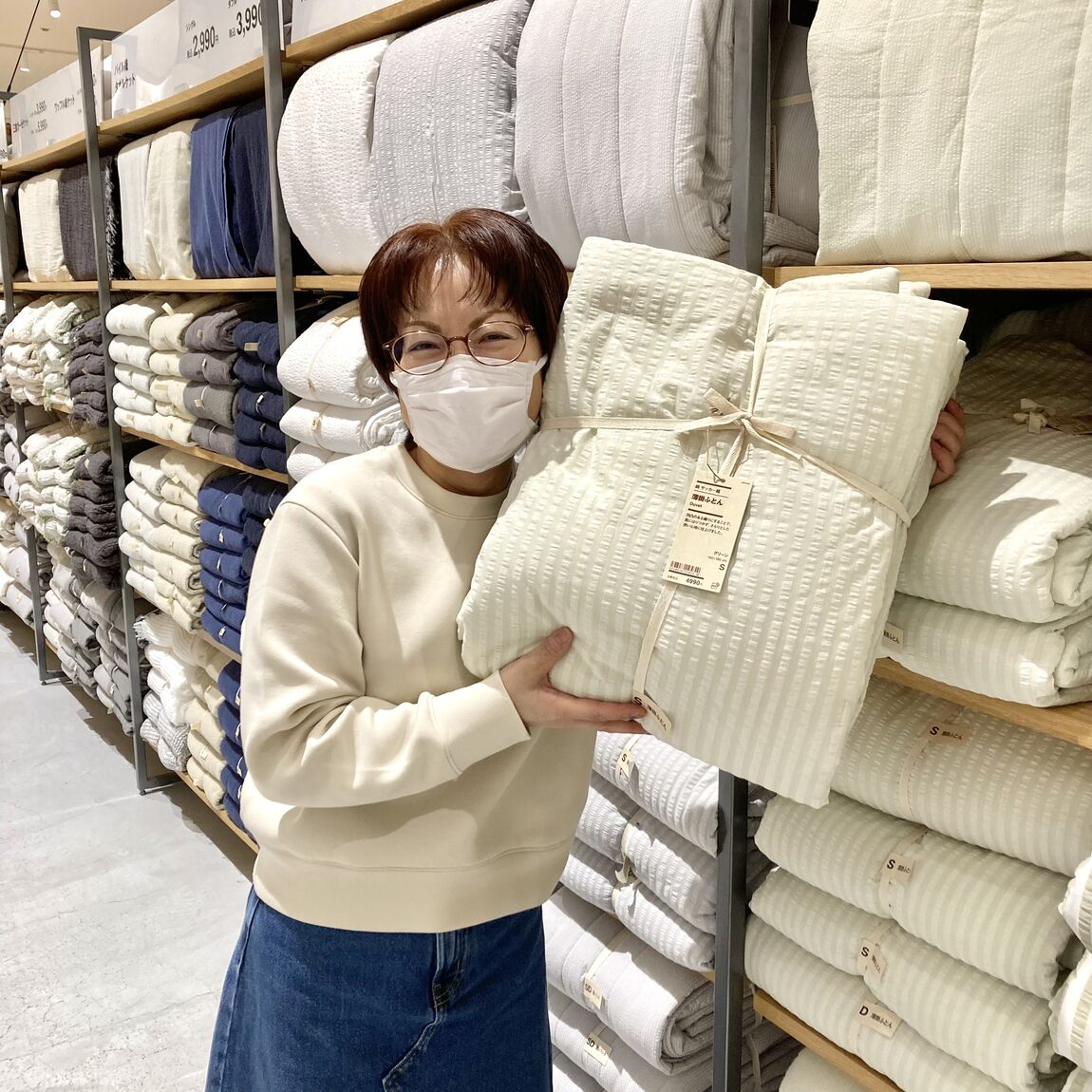 阪急西宮ガーデンズ】さらっと快適。春夏におすすめの薄掛ふとん